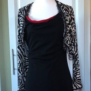 Sexy Black Dress with Chic Bolero